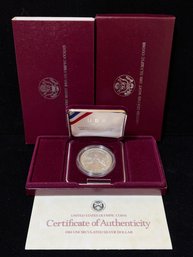 1988 US Mint Olympic Coin Uncirculated Silver Dollar