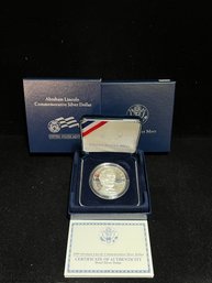 2009 P Amraham Lincoln Commemorative Proof Silver Dollar