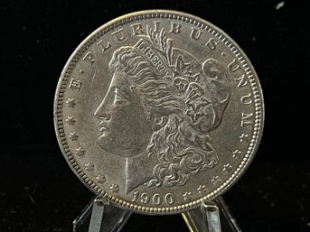 1900 P Morgan Silver Dollar - Almost Uncirculated