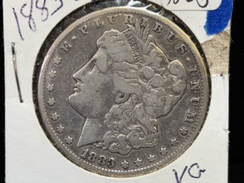 1883 CC Morgan Silver Dollar - Very Good