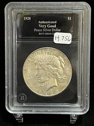 1928 S Silver Peace Dollar - Very Fine