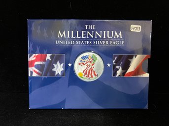 2000 American Eagle Silver Dollar - Painted - Packaged From The Perth Mint