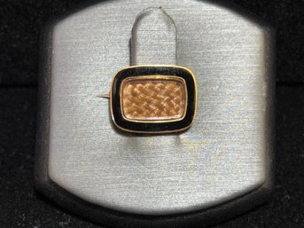 Vintage 14k Gold Mourning Pin