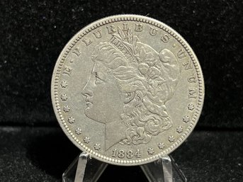 1884 P Morgan Silver Dollar - Extra Fine