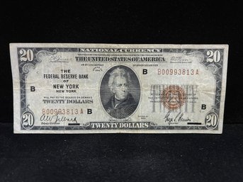 Series 1929 United States $20 National Currency Note