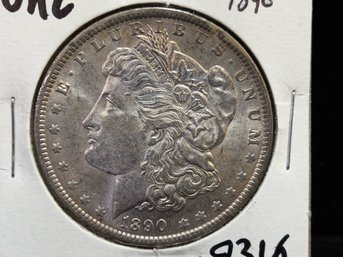 1890 P Morgan Silver Dollar - Uncirculated