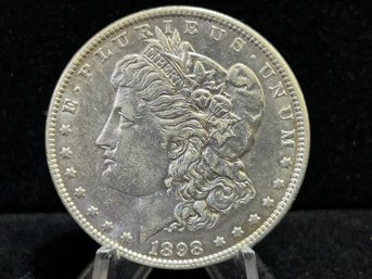 1898 P Morgan Silver Dollar - Almost Uncirculated