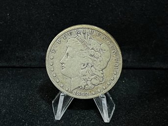 1892 P Morgan Silver Dollar - Very Fine