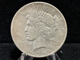 1934 S Peace Silver Dollar - Very Fine