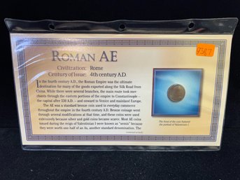 4th Century Roman AE Coin