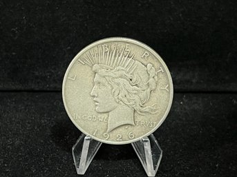 1926 D Silver Peace Dollar - Very Fine