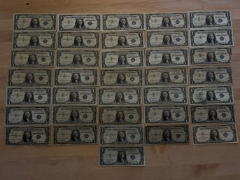 $25 Face Value Lot Of Mixed Year United States Silver Certificates - $1