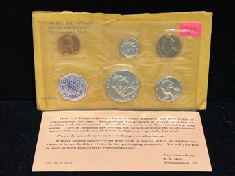1962 US Silver 5 Coin Proof Set - Original Envelope
