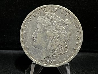 1887 P Morgan Silver Dollar - Very Fine