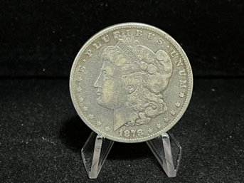 1878 P Morgan Silver Dollar - Very Fine - 7 Tail Feather