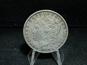 1880 P Morgan Silver Dollar - Almost Uncirculated