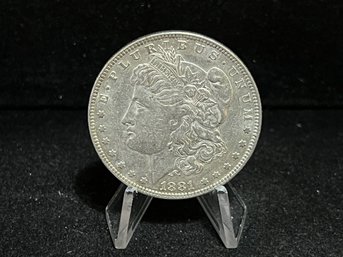 1881 P Morgan Silver Dollar - Almost Uncirculated