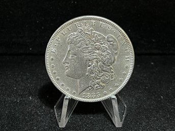 1883 P Morgan Silver Dollar - Almost Uncirculated