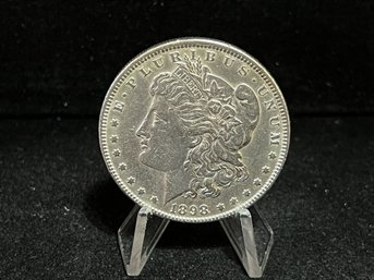 1898 P Morgan Silver Dollar - Almost Uncirculated