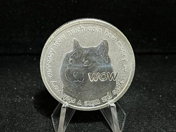 Doge Coin One Troy Ounce .999 Fine Silver Round