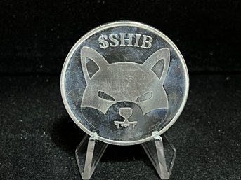 Shib Coin One Troy Ounce .999 Fine Silver Round