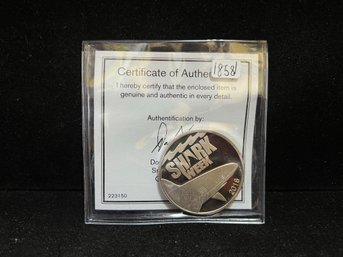 2016 Discovery Channel Shark Week One Troy Ounce .999 Fine Silver Round