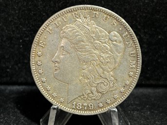 1879 P Morgan Silver Dollar - Almost Uncirculated