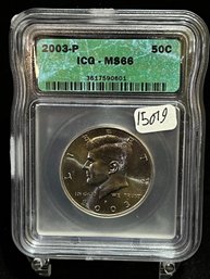 2003 P Kennedy Proof Half Dollar - ICG MS66