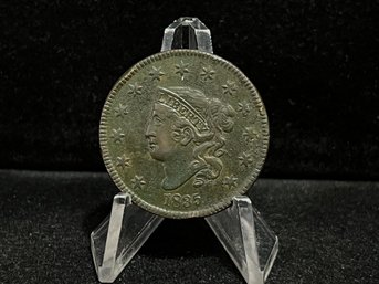 1835 Matron Head Large Cent - Very Fine