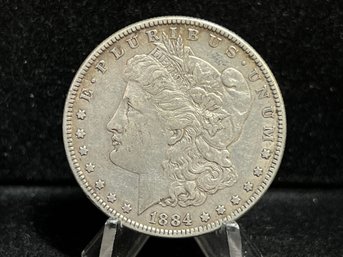 1884 P Morgan Silver Dollar - Extra Fine