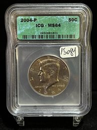 2004 P Kennedy Proof Half Dollar - ICG MS66