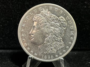 1885 S Morgan Silver Dollar - Almost Uncirculated