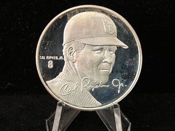 Numbered Edition Cal Ripken Jr .999 Fine Silver 1 Troy Ounce Round