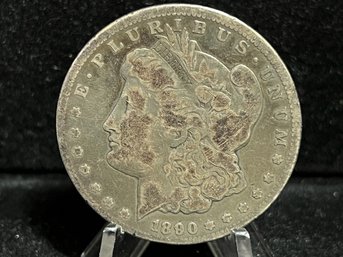 1890 Carson City Morgan Silver Dollar - Fine