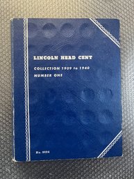 Lincoln Cent Book 1909 To 1940 - Near Complete 85 Coins