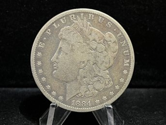 1884 P Morgan Silver Dollar - Fine