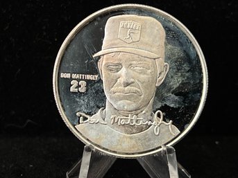 Numbered Edition Don Mattingly .999 Fine Silver 1 Troy Ounce Round