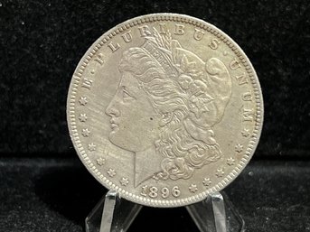 1896 P Morgan Silver Dollar - Almost Uncirculated