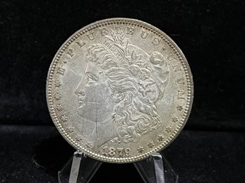 1879 P Morgan Silver Dollar - Almost Uncirculated