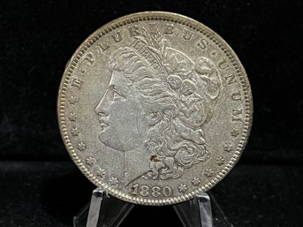 1880 P Morgan Silver Dollar - Extra Fine