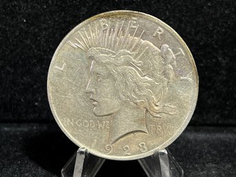 1923 P Peace Silver Dollar - Almost Uncirculated