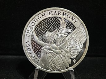 2021 St. Helena Victory Through Harmony One Troy Ounce .999 Fine Silver Coin