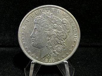 1896 P Morgan Silver Dollar - Almost Uncirculated