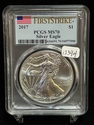 2017 Silver Eagle PCGS MS70 - Perfect Coin