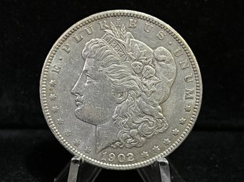 1902 P Morgan Silver Dollar - Almost Uncirculated