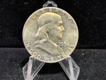 1956 P Franklin Silver Half Dollar -