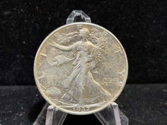1937 Walking Liberty Silver Half Dollar -