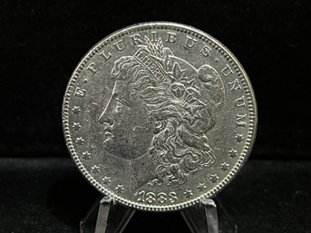 1883 P Morgan Silver Dollar - Almost Uncirculated