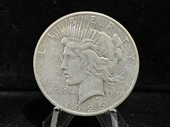 1926 S Silver Peace Dollar - Very Fine