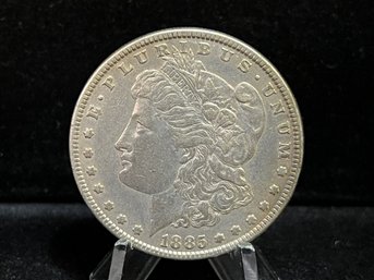 1885 P Morgan Silver Dollar - Extra Fine